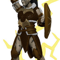 Female Goliath Barbarian Premium D&D Miniature Dungeons Dragons fighter cleric Z