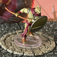 Brass Dragonborn D&D Miniature Dungeons Dragons Sand Stone 37 gold fighter