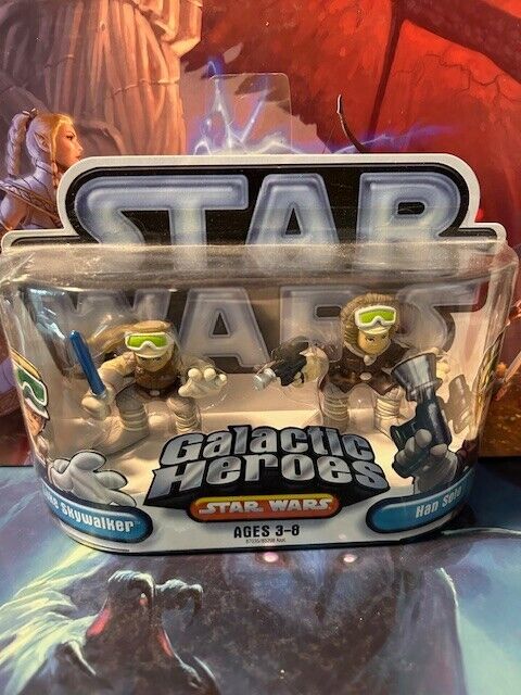 Luke Skywalker & Han Solo Hoth Gear 2 pk Galactic Heroes Star Wars Empire Strike
