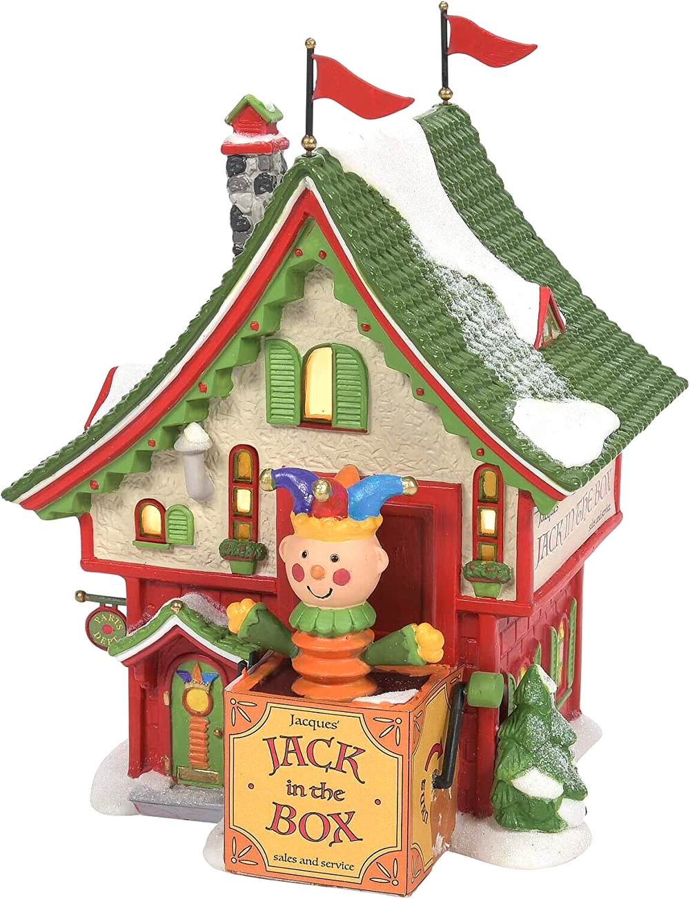 Jacques Jack in the Box Shop Department 56 North Pole Village 6011411 Christmas