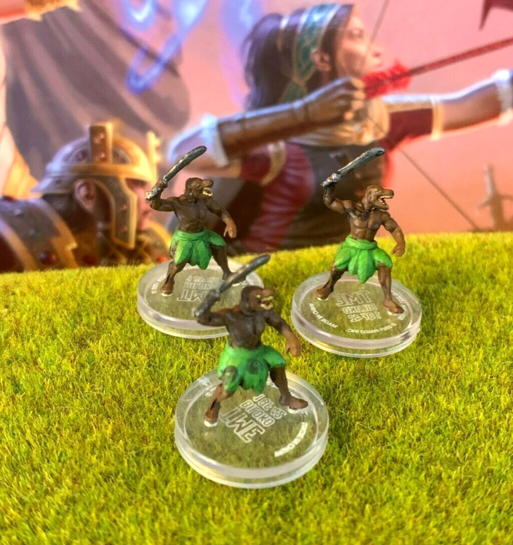 Biloko x3 Lot D&D Miniature Dungeons Dragons Mwangi Expanse warrior fey spriggan