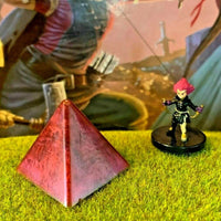 Blood Red Resin Pyramid Dungeon & Dragons D&D pathfinder crystal terrain rpg