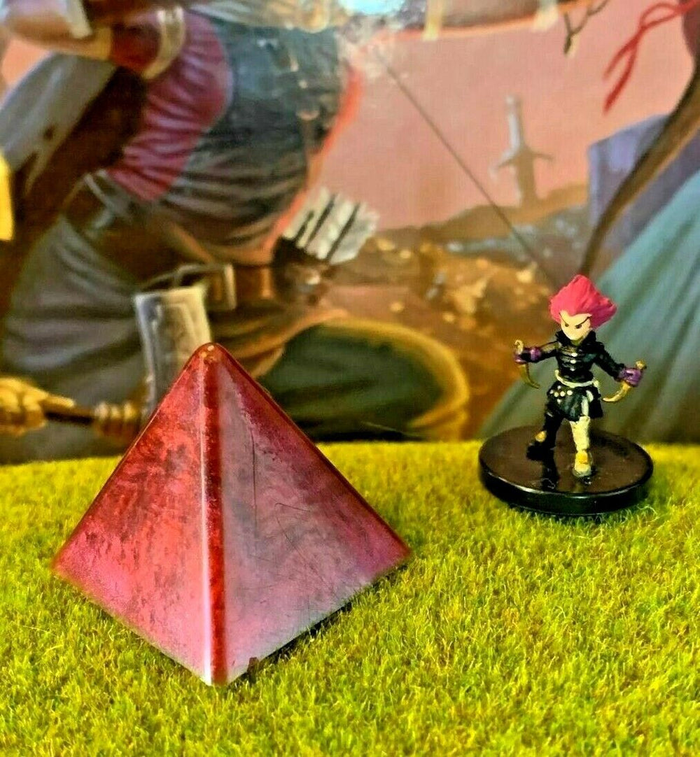 Blood Red Resin Pyramid Dungeon & Dragons D&D pathfinder crystal terrain rpg