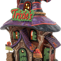 Trixie's Tricks & Treats Department 56 Snow Village Halloween 6011438 lit house