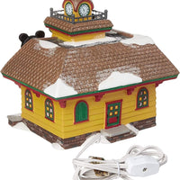 Mickey's Train Station Department 56 Disney Village 4032203 mouse building USED