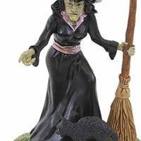 Double Trouble Witch Department 56 Snow Village Halloween 6012289 scary broom Z