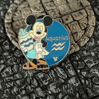 Mickey Mouse Aquarius Zodiac 2012 Hidden Mickey Disney Collectible Trader Pin