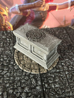 
              Stone Sarcophagus / Lid 2 pc set painted miniature Dungeon & Dragons D&D terrain
            