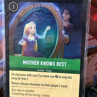 Disney Lorcana Mother Knows Best card FOIL Uncommon The First Chapter Song 95