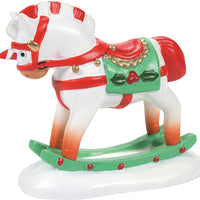 Christmas Rocking Horse Department 56 Village Accessories 6007670 candy cane Z
