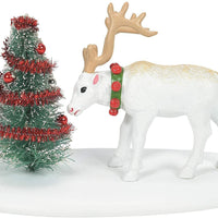 Candy Cane Reindeer Department 56 Village Accessories 6007671 Christmas snow Z