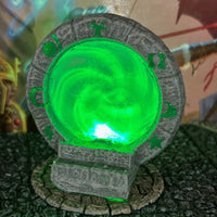 Lit Painted Magic Wizard Portal Gate Light up miniature Dungeon & Dragons D&D Gr