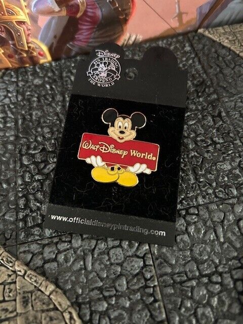 Mickey Mouse Red Sign 364 WDW 2002 Walt Disney World Collectible Trader Pin