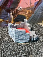 
              Light Up Red Magic Lit Stone Well Ruins Dungeon & Dragons D&D terrain printed
            