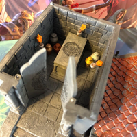 Crypt & Sarcophagus 12pc set miniature Dungeon & Dragons D&D painted terrain