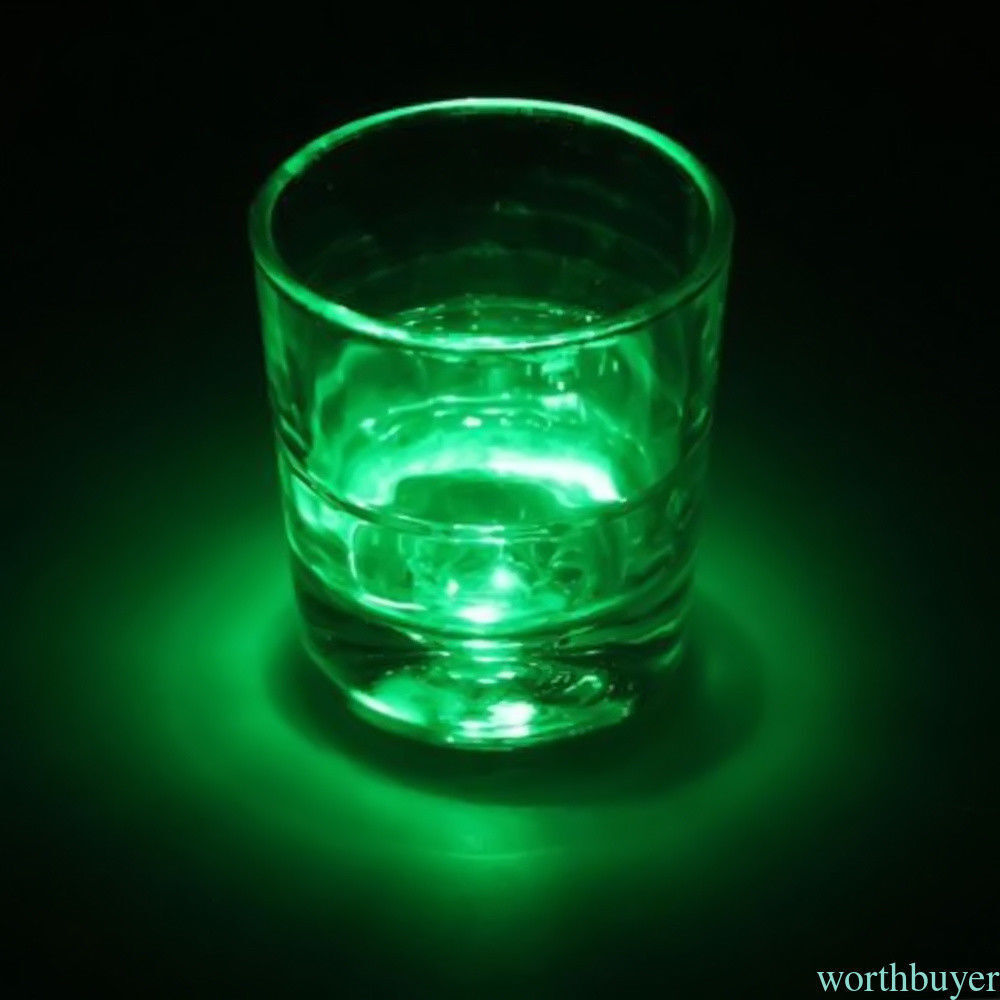 Green LED 3 Light Coaster Sticker 3M D&D Terrain Replacement Light Bottle Glass