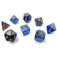 
              Chessex 30055 Lab Dice Lustrous Azurite Blue dice 8 pc D&D Dungeons and Dragons
            