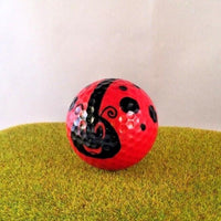 Red Lady Bug - golf ball - Golfball Critters NOVELTY GOLF BALLS insect animal