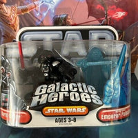 Darth Vader & Emperor Palpatine Galactic Heroes Star Wars 2006 action figure