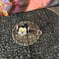 Figaro Black Cat Safety Pink HK Hong Kong 2015 Disney Collectible Trader Pin