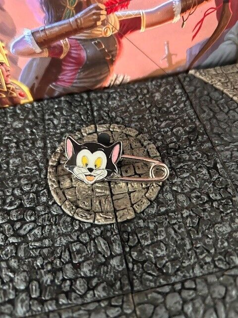 Figaro Black Cat Safety Pink HK Hong Kong 2015 Disney Collectible Trader Pin