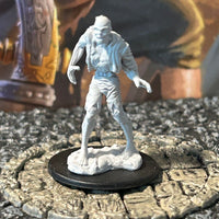 Undead Zombie Warrior D&D plastic primered miniature Dungeons Dragons unpainted