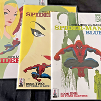 Spiderman Blue Comic Lot Issue # 1, 2, 5 Loeb Sale VF to NM Marvel Comics Gwen