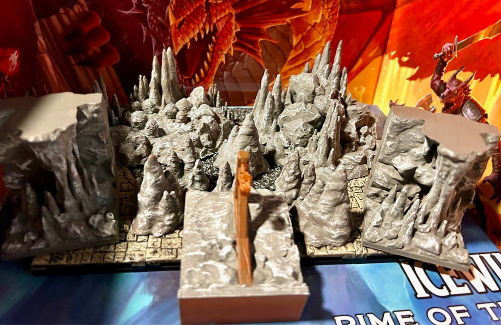 11 pc Cave / Cavern Dungeon Room miniature Dungeon & Dragons D&D painted terrain