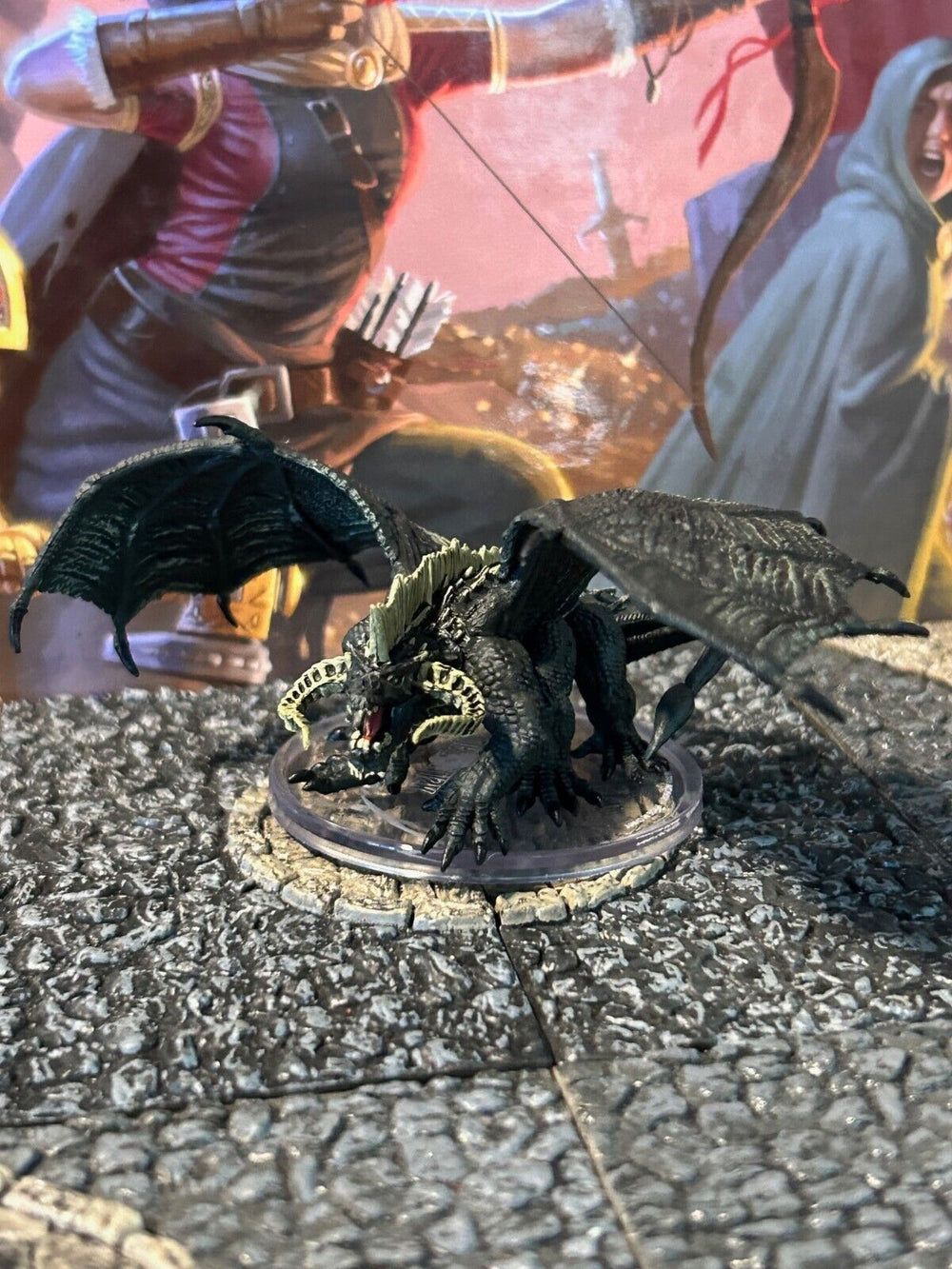 Dracolisk D&D Miniature Dungeons Dragons Quests Infinite Staircase black 43