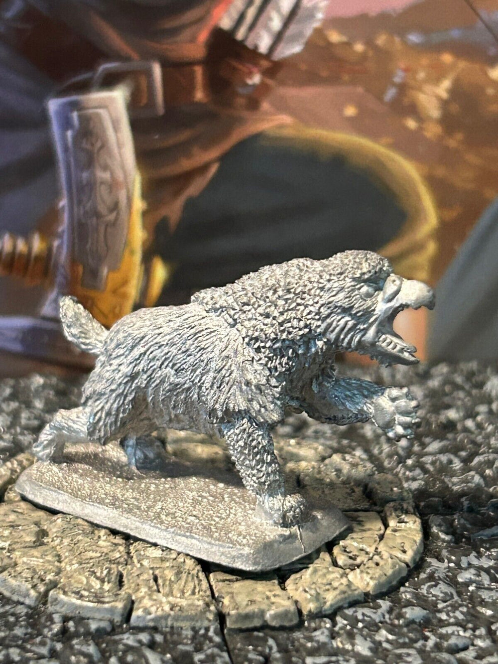 Owlbear Vintage Ral Partha D&D Miniature Dungeons Dragons AD&D monster metal