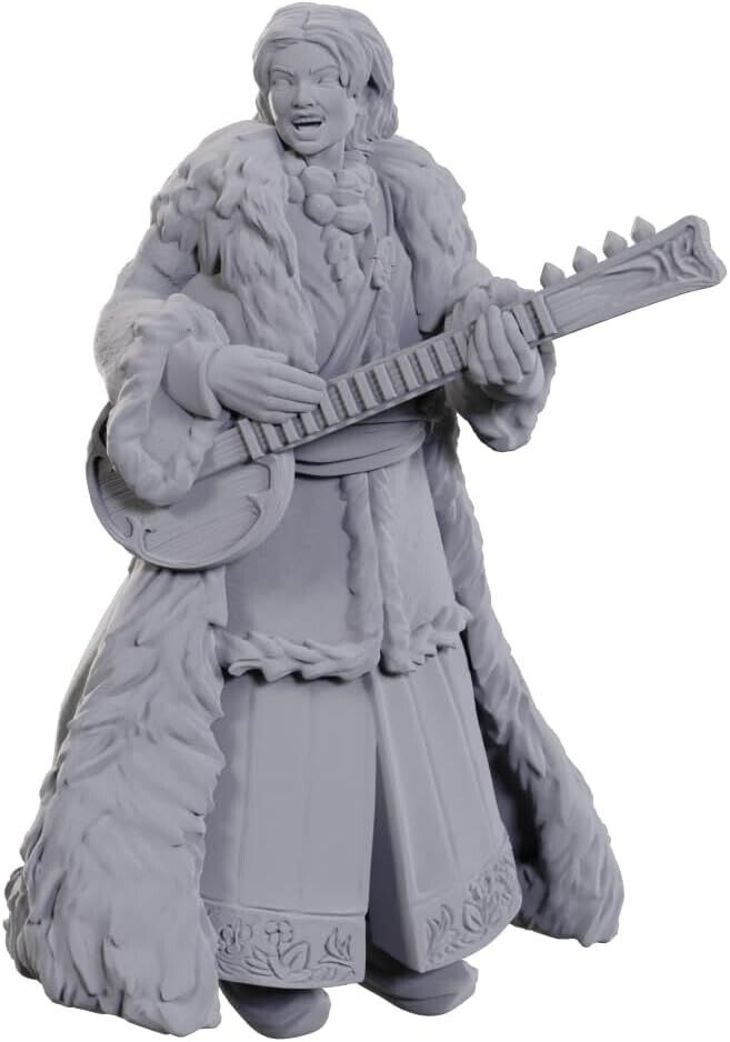 Ansalon Human Bard W23 Nolzur's D&D miniature Dungeons Dragons unpainted lute