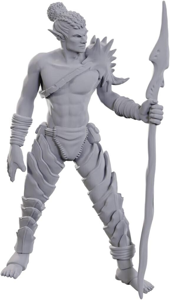 Sea Elf Leader W23 Nolzur's D&D miniature Dungeons Dragons unpainted fighter Z