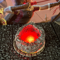 LED Light Up Haunted Magic Lit Stone Well Dungeon & Dragons D&D terrain resin RE