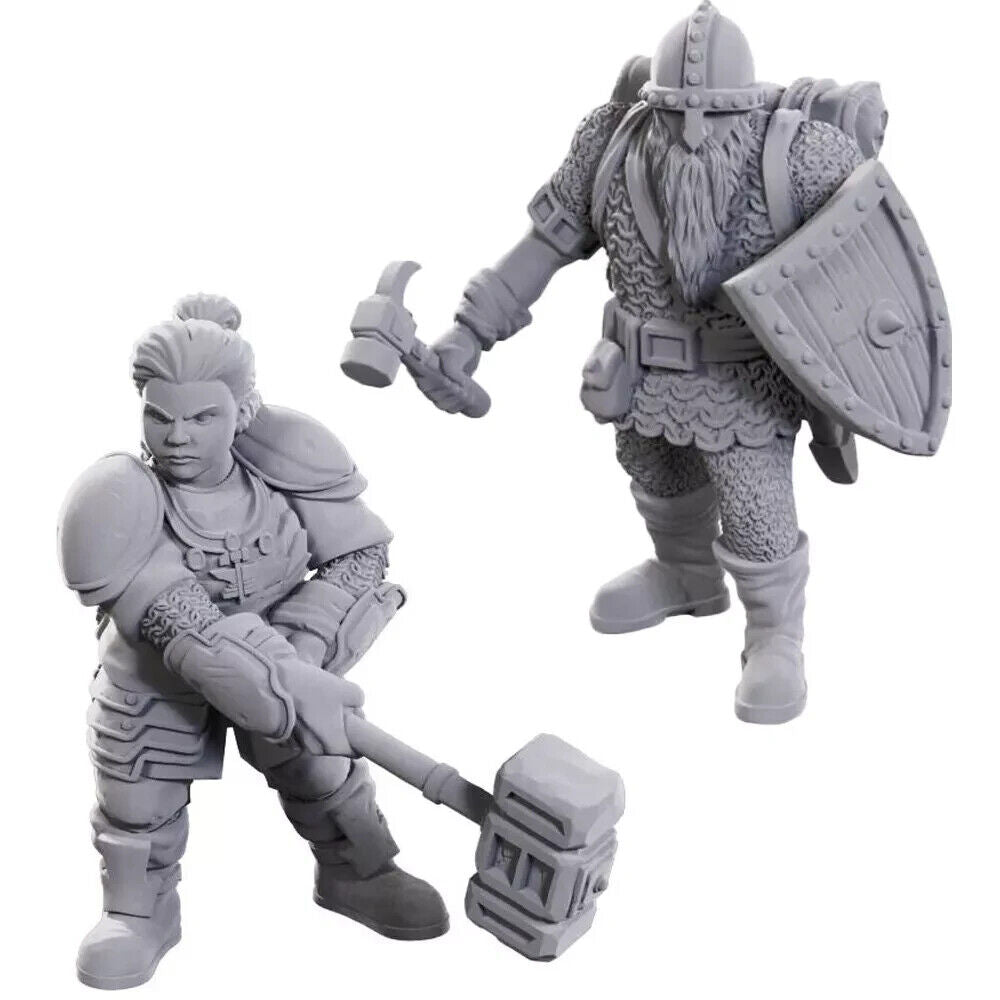 Dwarves 2 pk 50th Anniversary Nolzur's D&D miniature Dungeons Dragons unpainted