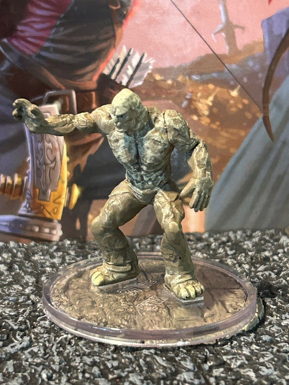 Clay Golem D&D Miniature Dungeons Dragons Quests Infinite Staircase 31 stone