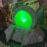 Huge Stone Lit Painted Magic Wizard Portal Gate miniature Dungeon & Dragons D&D