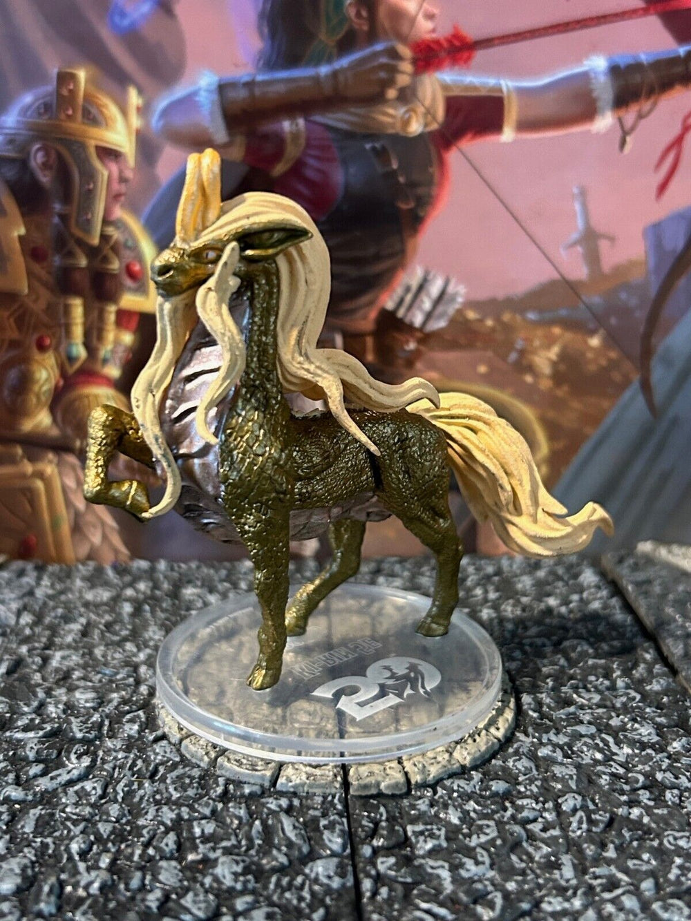 Ki-Rin 5E D&D Miniature Dungeons Dragons 50th Anniversary large celestial horse