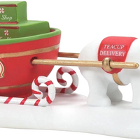 Teacup Delivery Service Department 56 North Pole Village 6011407 Christmas bear