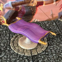 Magic Item Flying Carpet miniature Dungeon & Dragons D&D printed painted Purple