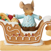 Sweet Deliveries mouse 6015292 Tails with Heart Gingerbread Enesco Christmas Z