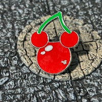 Park Food Cherries Cherry Icon Head Hidden Mickey Disney Collectible Trader Pin