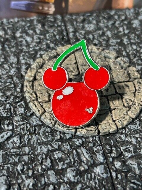 Park Food Cherries Cherry Icon Head Hidden Mickey Disney Collectible Trader Pin