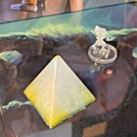 Pearl & Yellow Resin Pyramid Dungeon & Dragons D&D pathfinder crystal terrain