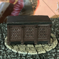 Tavern Bar Segment D&D Miniature Dungeons Dragons Rusty Inn wooden terrain brown