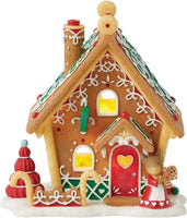 
              Gingerbread Mouse House Tails with Heart lit building Christmas Holiday 6015294
            