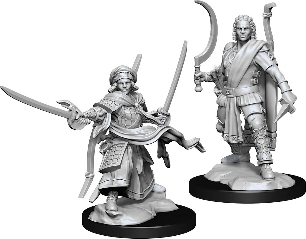 Male Human Ranger W13 2 pk Nolzur's D&D miniature Dungeons Dragons unpainted