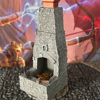 Blacksmith Stone Forge printed painted miniature Dungeon & Dragons D&D terrain