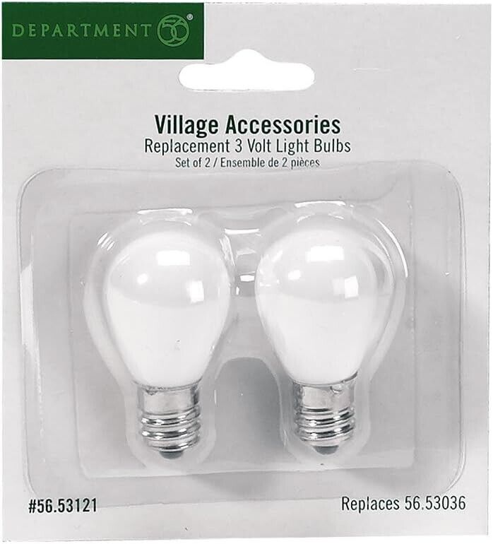 Replacement Bulbs 3 Volt 2pk Department 56 Village Accessories 53121 Christmas Z