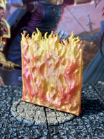 
              Large Wall of Fire Spell painted miniature Dungeon & Dragons D&D printed terrain
            