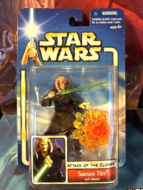 Saesee Tiin Jedi Master Star Wars Attack of the Clones 2002 action figure